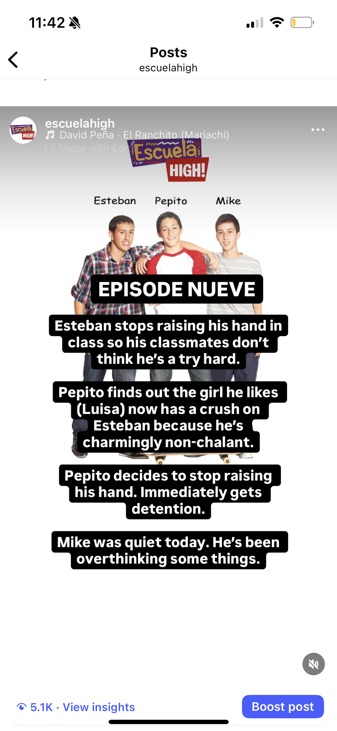 Escuela High Episode Nueve